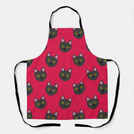 Night Whisper Cat Lovers Apron Schürze