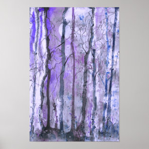 Night Wilds Mixed Media Print Poster