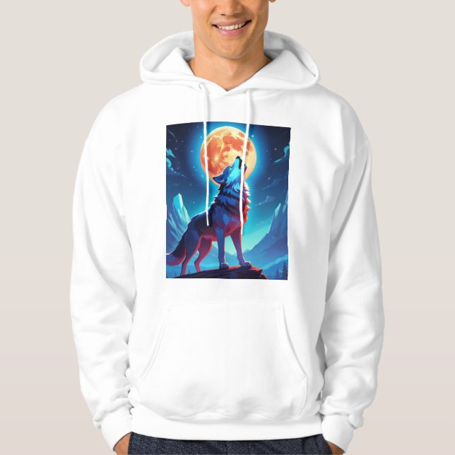 Night Wolf Hoodie (Vorderseite)