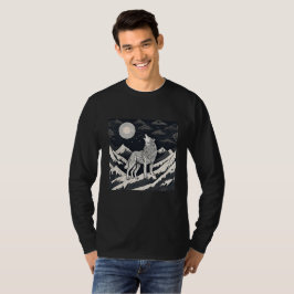 Night Wolf Howl - Mondlicht & Waldästhetik T-Shirt