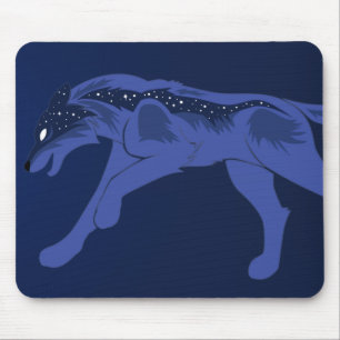 Night Wolf Mousepad