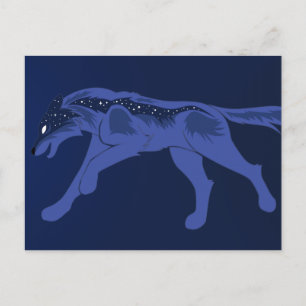 Night Wolf Postkarte