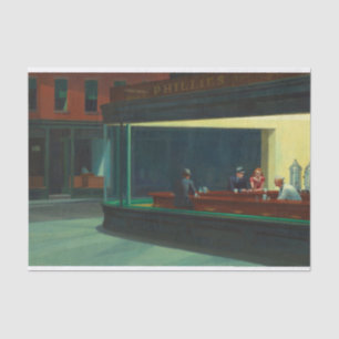 Nighthawks (1942) von Edward Hopper Seidenpapier