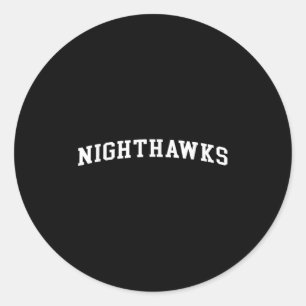 Nighthawks Runder Aufkleber