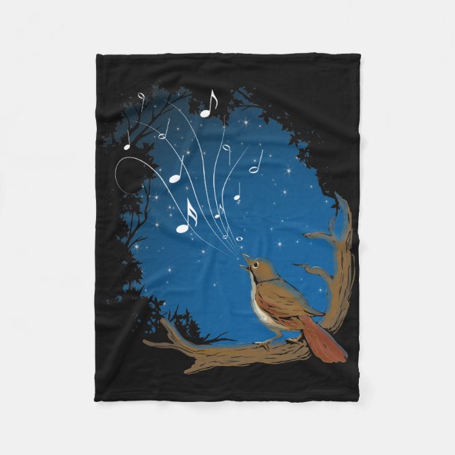 Nightingale Song Fleecedecke (Vorderseite)