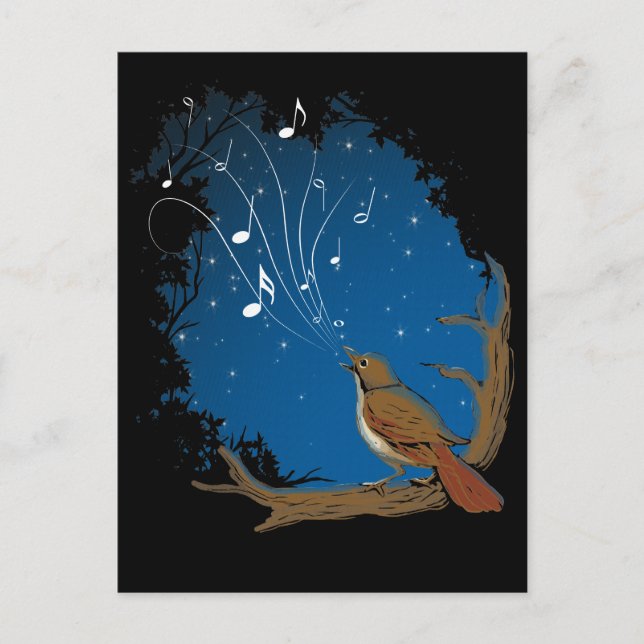 Nightingale Song Postkarte (Vorderseite)