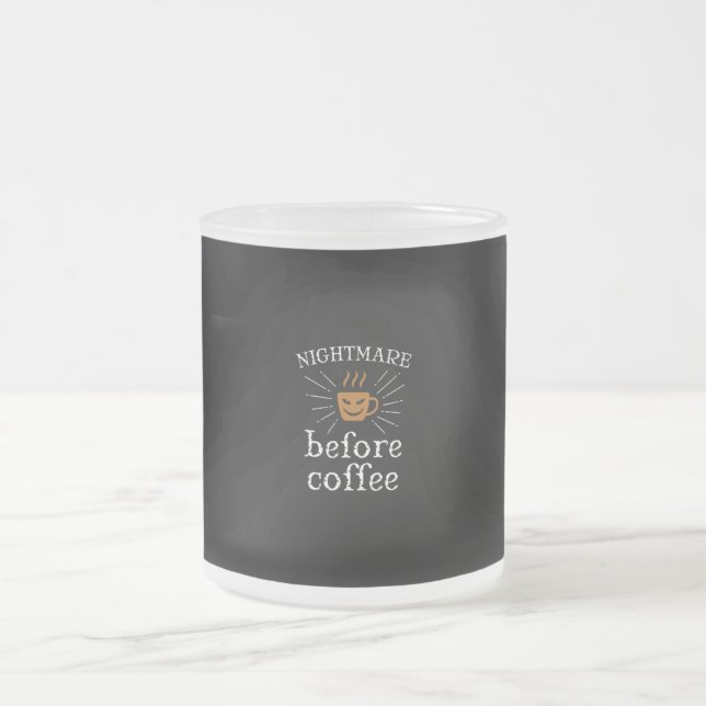 nightmare before coffee mattglastasse (Mittel)