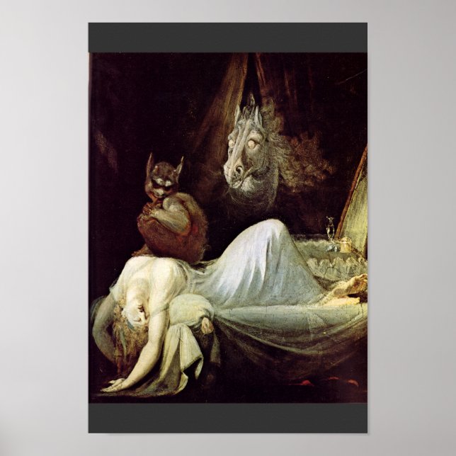 Nightmare by Füssli Johann Heinrich (Beste Qualitä Poster (Vorne)