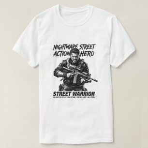 Nightmare Street Action Hero Taktischer Krieger T-Shirt