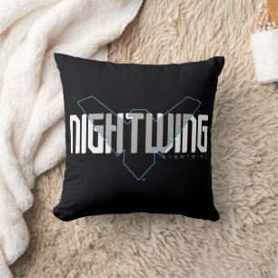 Nightwing Hi-Tech Namensgrafik Kissen