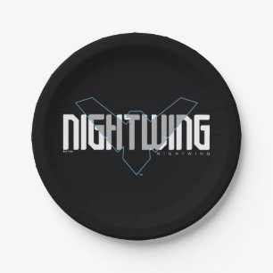 Nightwing Hi-Tech Namensgrafik Pappteller