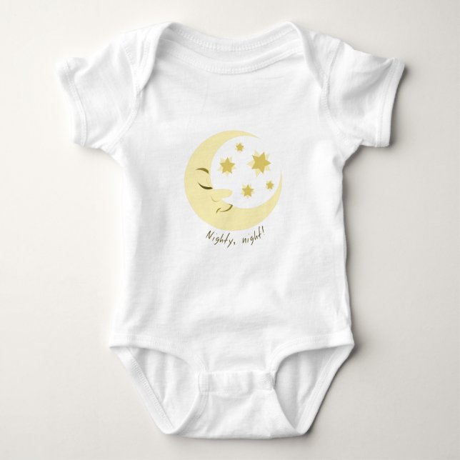 Nighty-Nacht Baby Strampler (Vorderseite)