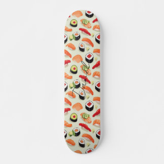 Nigiri Sushi Japan Essen Cartoon Muster Skateboard