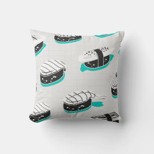 Nigiri Sushi, neonisch Vintag. Kissen