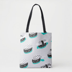 Nigiri Sushi, neonisch Vintag. Tasche
