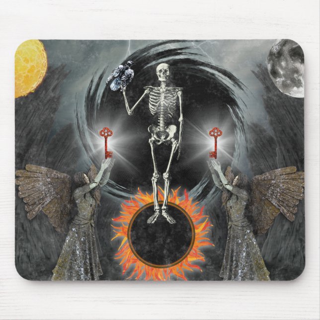 Nigredo Traditionelle Alchemy Putrefaction Black S Mousepad (Vorne)