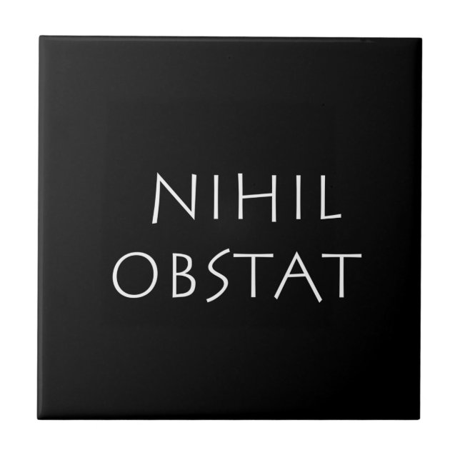 Nihil obstat fliese (Vorderseite)