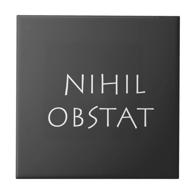 Nihil obstat fliese (Vorderseite)