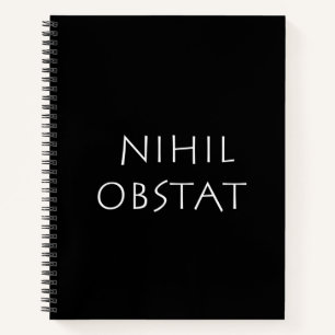 Nihil obstat notizbuch