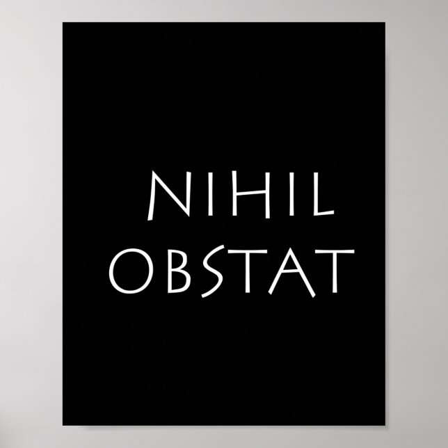 Nihil obstat poster (Vorne)