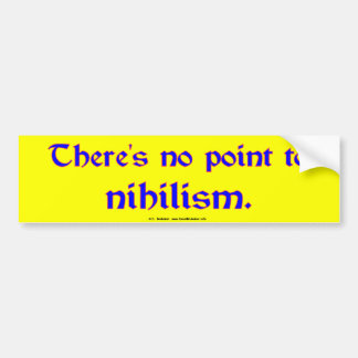 Nihilismus Autoaufkleber