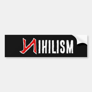 Nihilismus-Autoaufkleber Autoaufkleber
