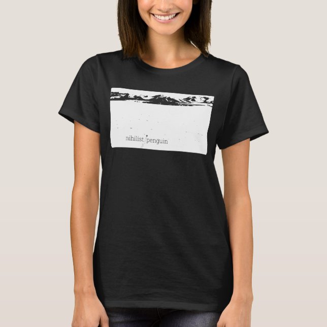 Nihilistischer Pinguin T-Shirt (Vorderseite)