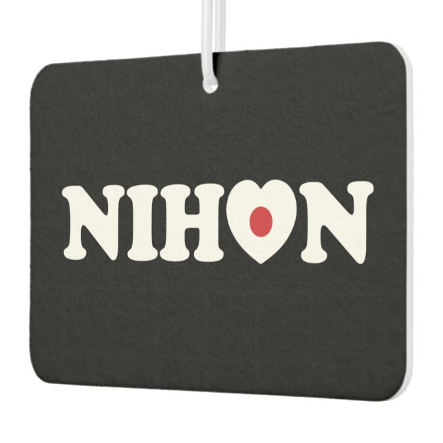 Nihon Liebe Heart Flag Air Freshener Autolufterfrischer (Links)
