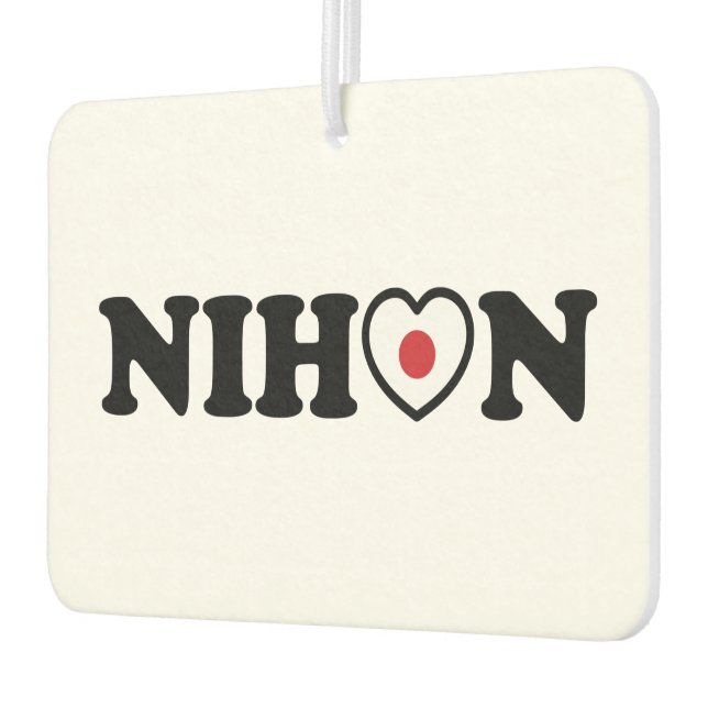Nihon Liebe Herzenflagge Autolufterfrischer (Links)