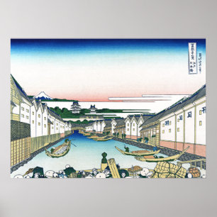 Nihonbashi-Brücke in Edo Poster