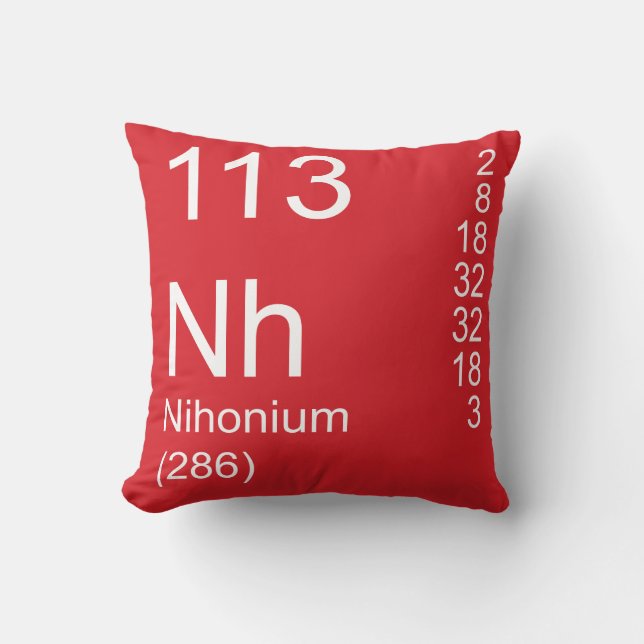 Nihonium Kissen (Vorderseite)