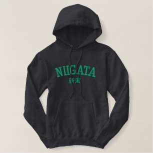 Niigata City bestickte Kapuzenjacke Bestickter Hoodie