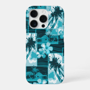Niihau Insel Hawaiian Plumeria Palmenbaum Türkis iPhone 16 Pro Hülle