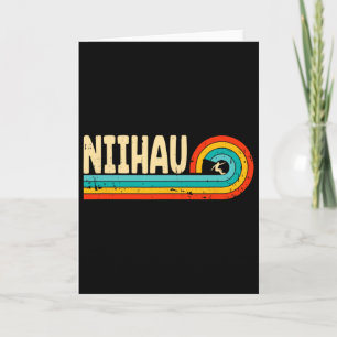 Niihau Surfen Hawaii Hawaiianische Inseln Vintage Karte