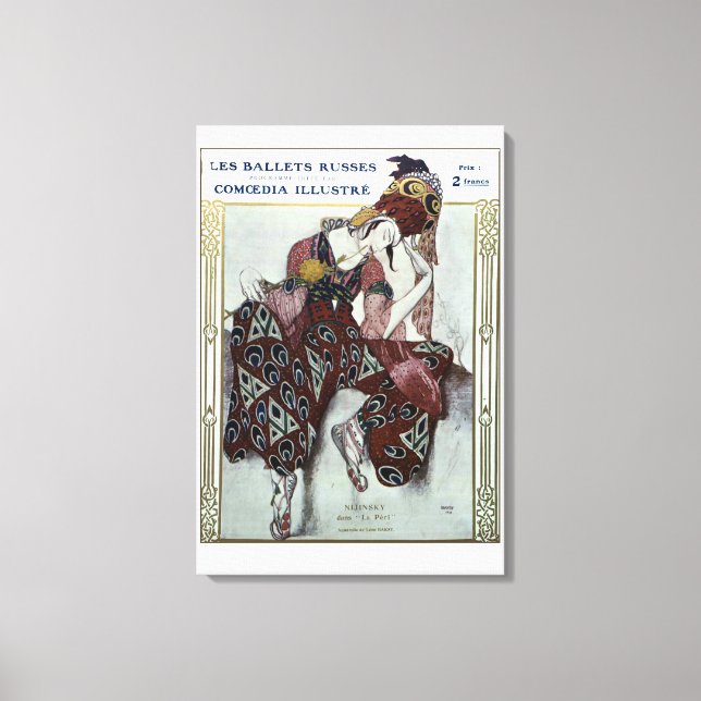 Nijinsky dans La Peri — Ballets Russes Leinwanddruck (Vorderseite)