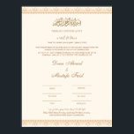 Nikah Certificate Online Poster<br><div class="desc">Das Nikah Zertifikat ist die perfekte Erinnerung an einen der schönsten Momente des Lebens. Dieses atemberaubende Zertifikat besticht durch einen cremefarbenen, hochwertigen Cardstock mit einem luxuriösen Goldrahmen, der Ihrem Tag eine Touch von Eleganz und Eleganz verleiht. Das Nikah Zertifikat wurde mit größter Sorgfalt erstellt und ist für ein Leben lang...</div>