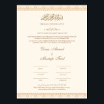 Nikah Certificate Online Poster<br><div class="desc">Das Nikah Zertifikat ist die perfekte Erinnerung an einen der schönsten Momente des Lebens. Dieses atemberaubende Zertifikat besticht durch einen cremefarbenen, hochwertigen Cardstock mit einem luxuriösen Goldrahmen, der Ihrem Tag eine Touch von Eleganz und Eleganz verleiht. Das Nikah Zertifikat wurde mit größter Sorgfalt erstellt und ist für ein Leben lang...</div>