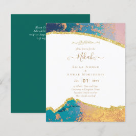 NIKAH Islamic Bismillah Wedding Einladungen Hausha