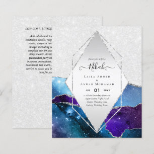 Nikah Islamic Wedding Einladungen - Glittery Gold