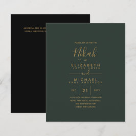 NIKAH - Modernes Green Gold Budget