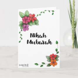 Nikah Mubarak einfach Karte