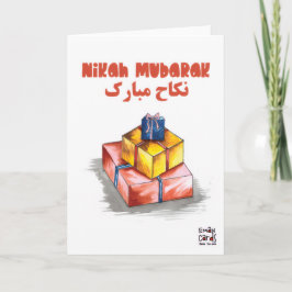 Nikah Mubarak mit Süßigkeiten Karte