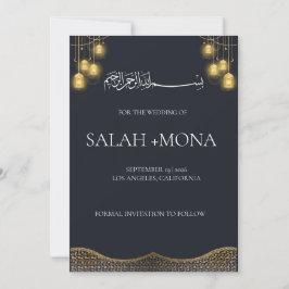 NIKAH, muslimische Hochzeit, Bismillah, arabisch-i Einladung