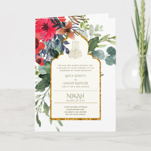 Nikah Walimah Programme de Faire-part de mariage R
