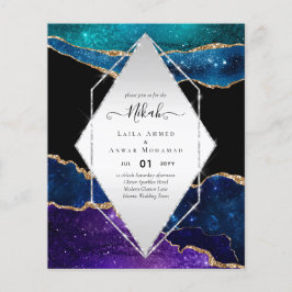Nikah Wedding lädt AGATE GOLD GLITZER BUDGET ein Flyer
