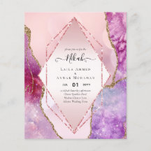 Nikah Wedding lädt AGATE GOLD GLITZER BUDGET ein