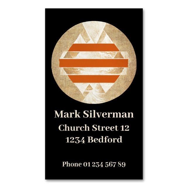 Nikias Logo Magnetische Visitenkarte (Vorderseite Vertikal)