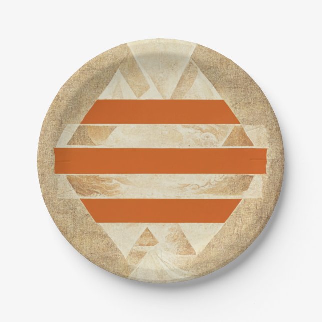 Nikias Logo Pappteller (Vorderseite)