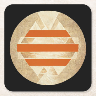 Nikias Logo Rechteckiger Pappuntersetzer