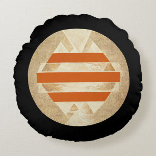Nikias Logo Rundes Kissen
